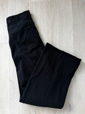 H&M Black Denim High-Waist Jeans